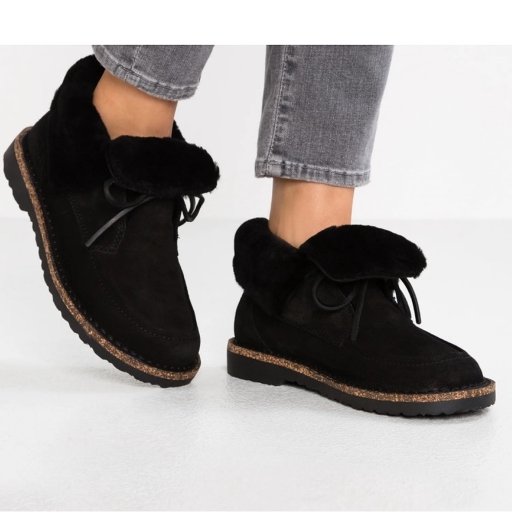 NWOT Birkenstock Bakki Suede Sherling lining Boots 36